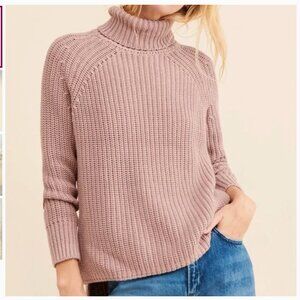 525 America NWOT STELLA: 100% COTTON SHAKER TURTLENECK TUNIC Small